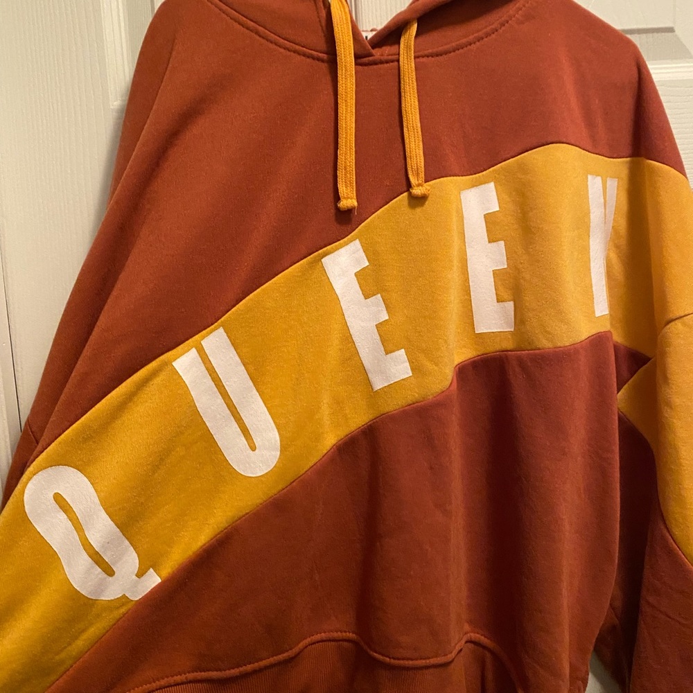 Fleece lined Rust Queen hoodie